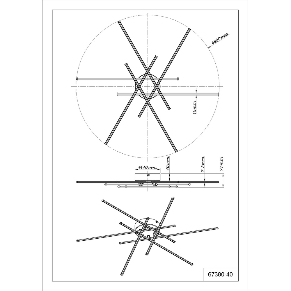 Design plafondlamp Lawson zwart Globo 9007371531967