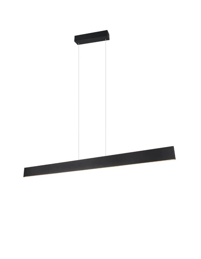 Led kantoor hanglamp Galway 150cm - zwart