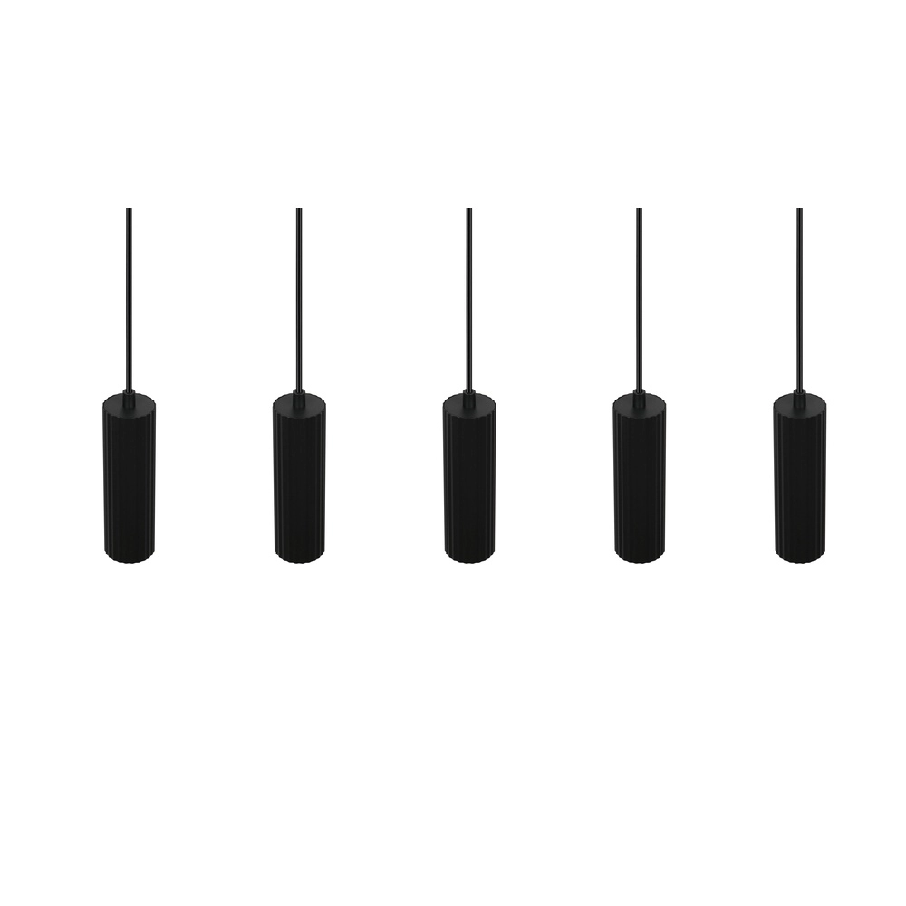 5-lichts hanglamp Soka zwart Trio 4017807658538