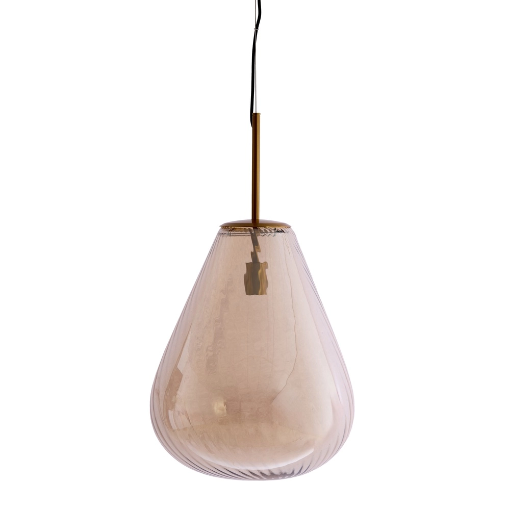 Glazen hanglamp Leona Ø 40cm - amber glas