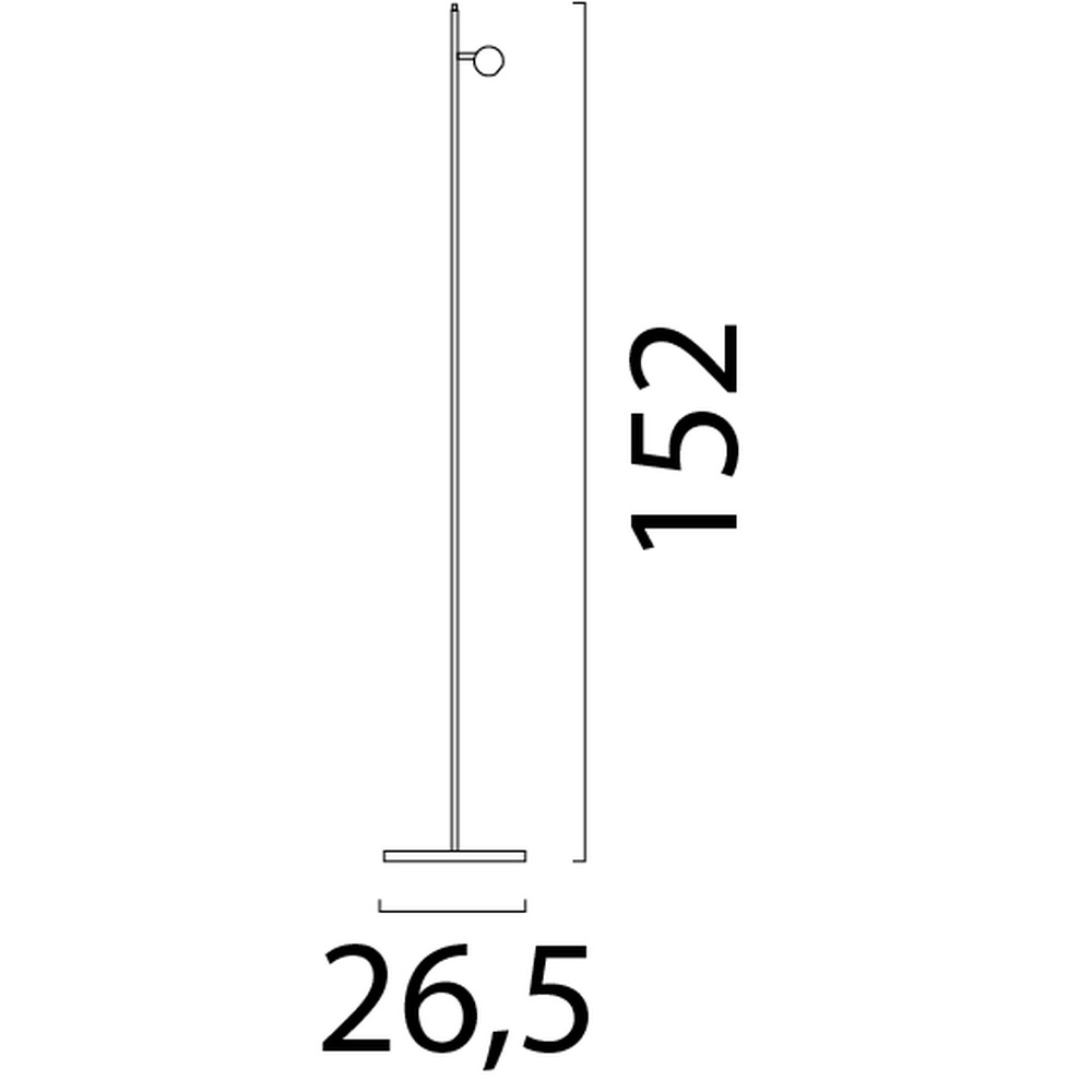 Vloerlamp Talana zwart Masterlight 8718121359236