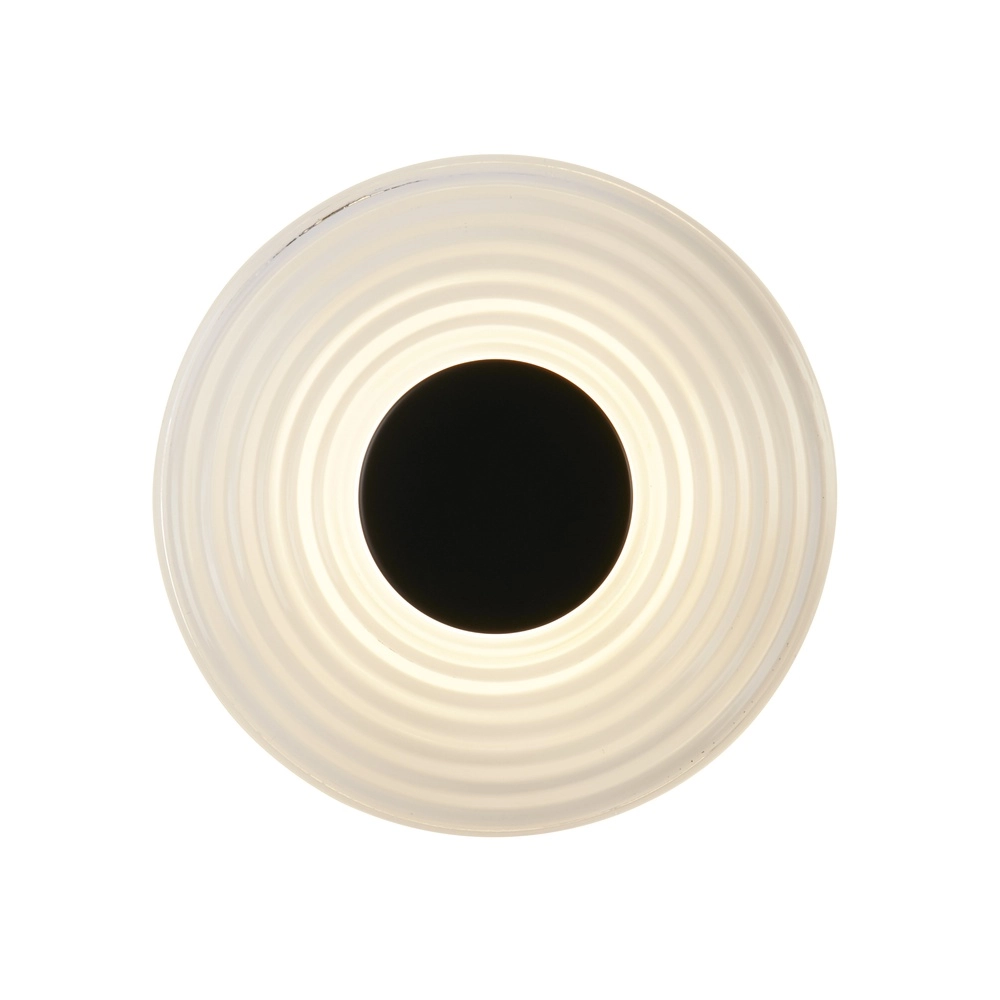 Wandlamp Cleo zwart en helder glas