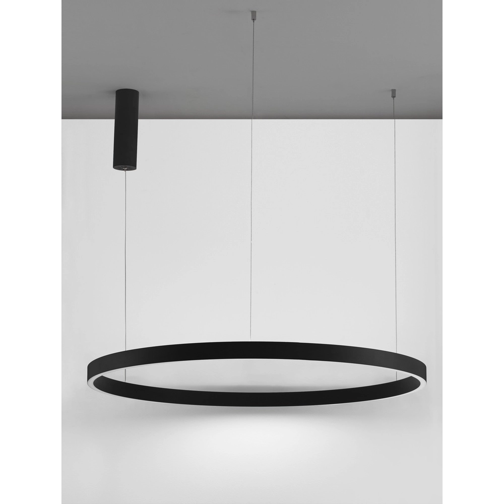 Zwarte hanglamp Elowen design Ø 98cm