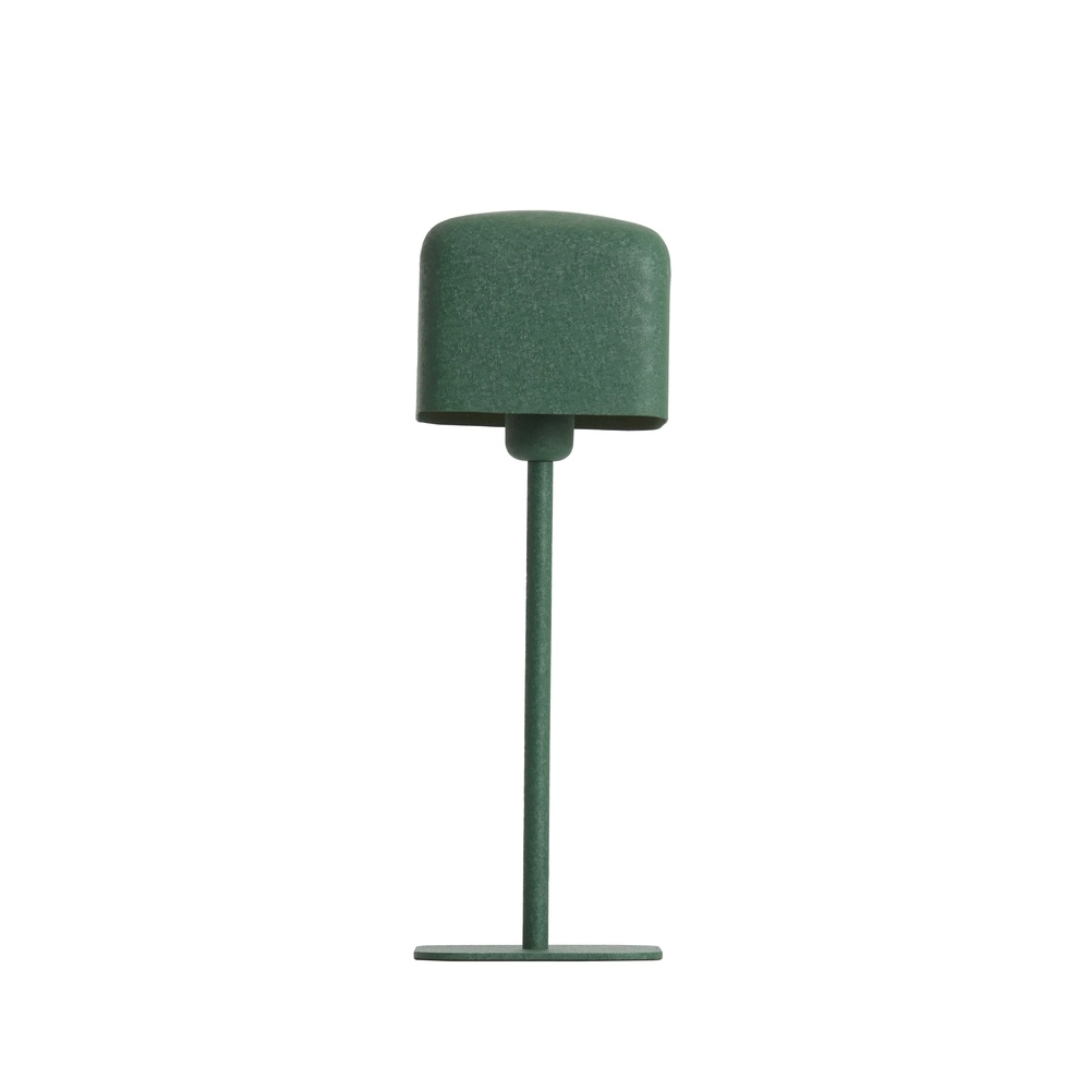 Nachtkastlamp Elenie 15x15cm - mat donker groen