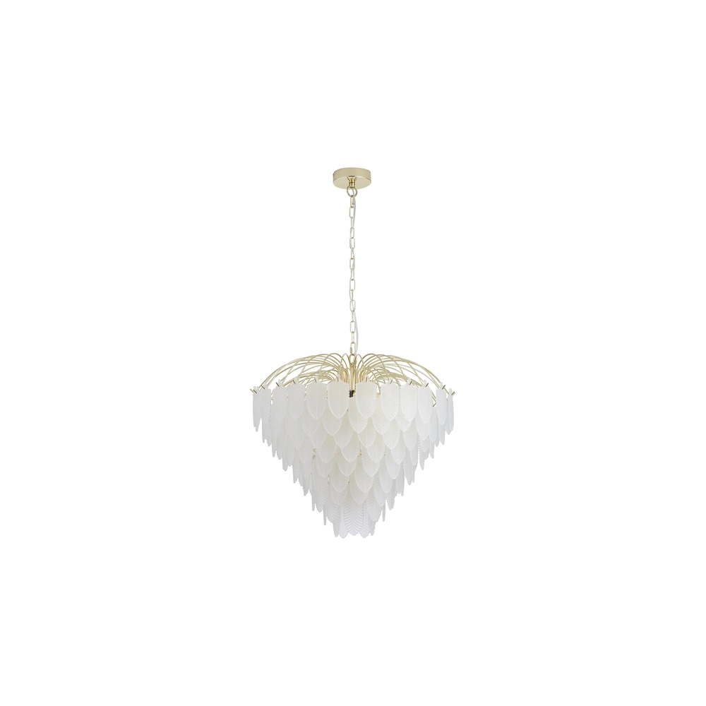 Hanglamp Feather 10-lichts goud Searchlight 5053423303901