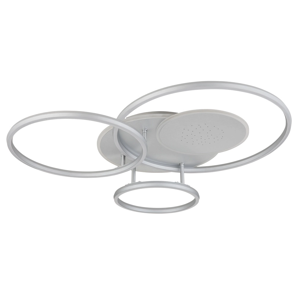 Moderne plafondlamp Johnson zilvergrijs 80,7cm Globo 9007371583553