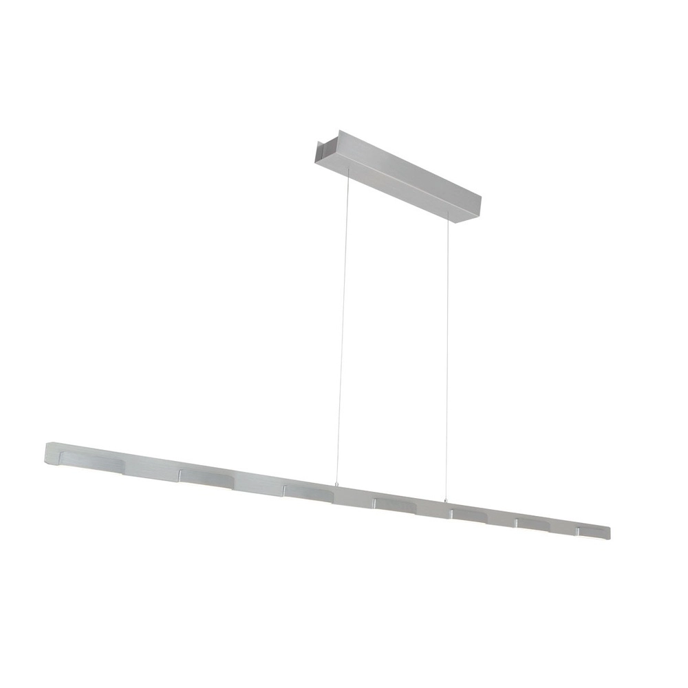 Strakke hanglamp Bloc metaalgrijs