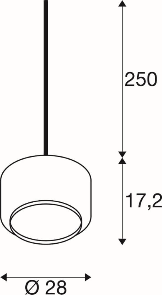Glazen hanglamp Pantilo goud glas - Ø28cm SLV 4024163266437