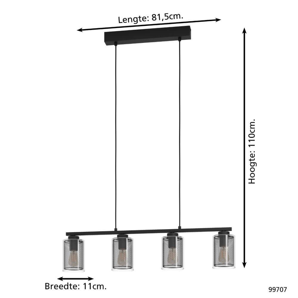 Eettafel hanglamp Zocabon Eglo 9002759997076