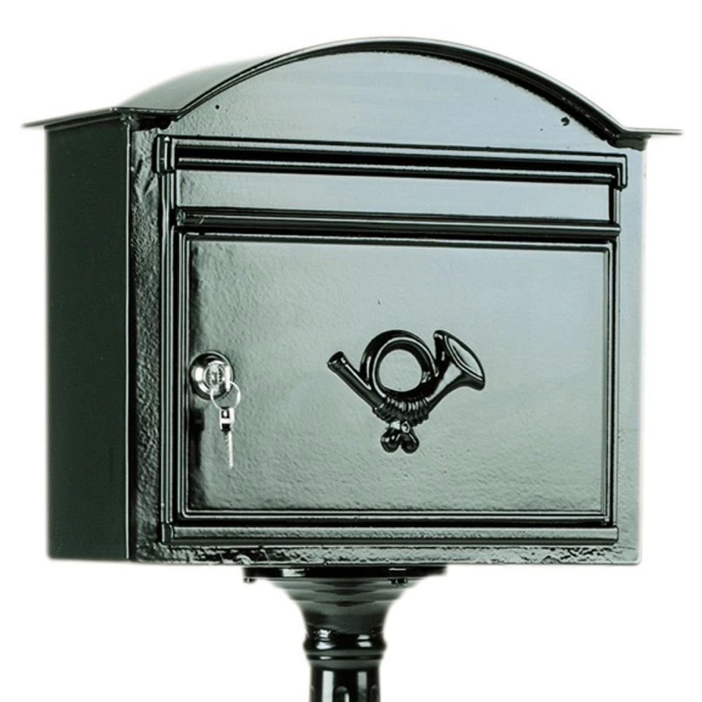 Brievenbus Postbox B7 op poot - zwart KS verlichting 8714732170147