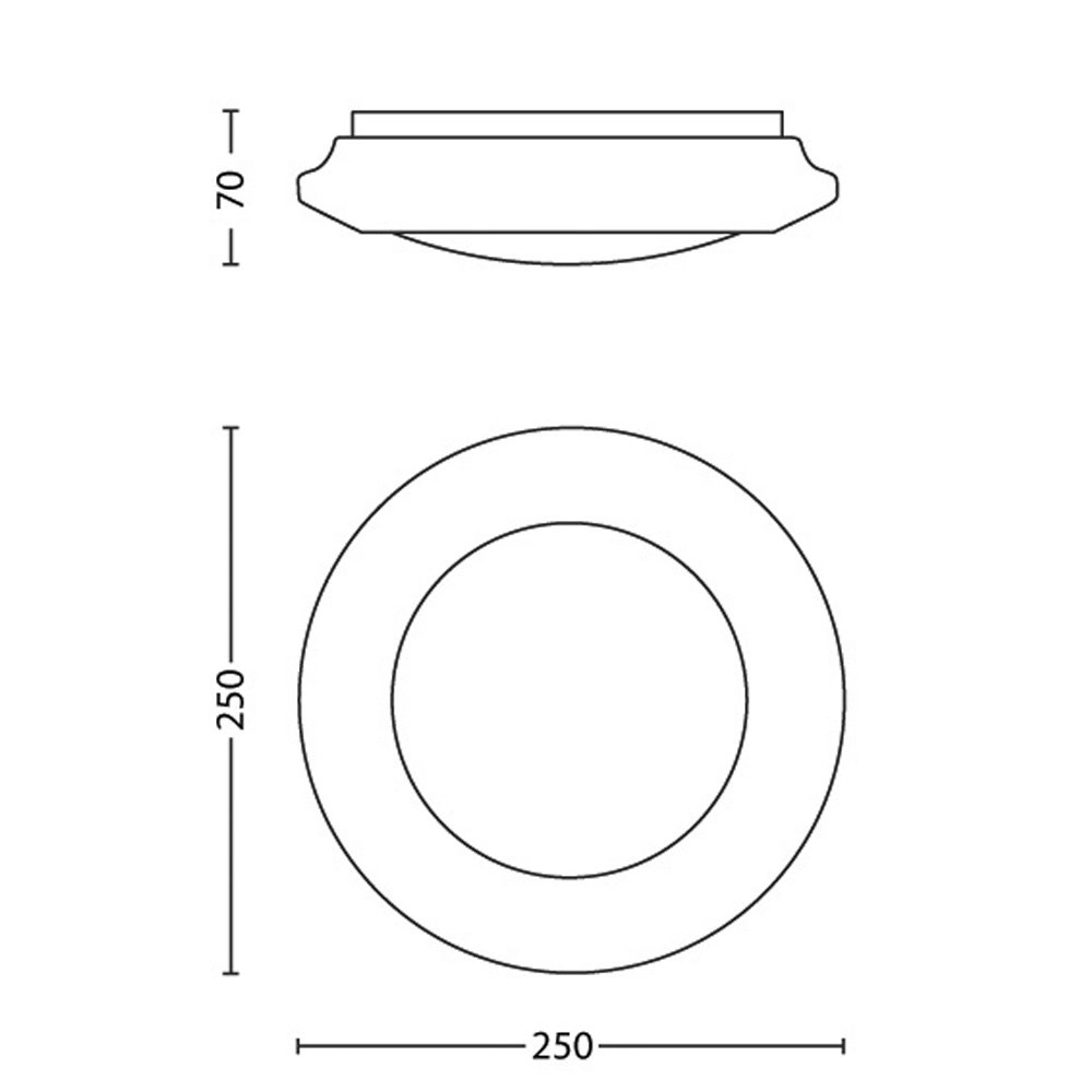 Led plafondlamp Cinnabar 25 led 25cm - 2700K Philips 8718696122778
