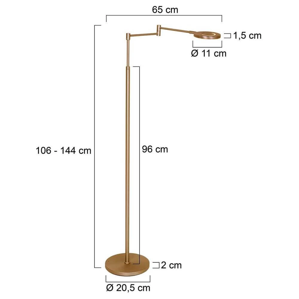 Design leeslamp Soleil design brons Steinhauer 8712746175899