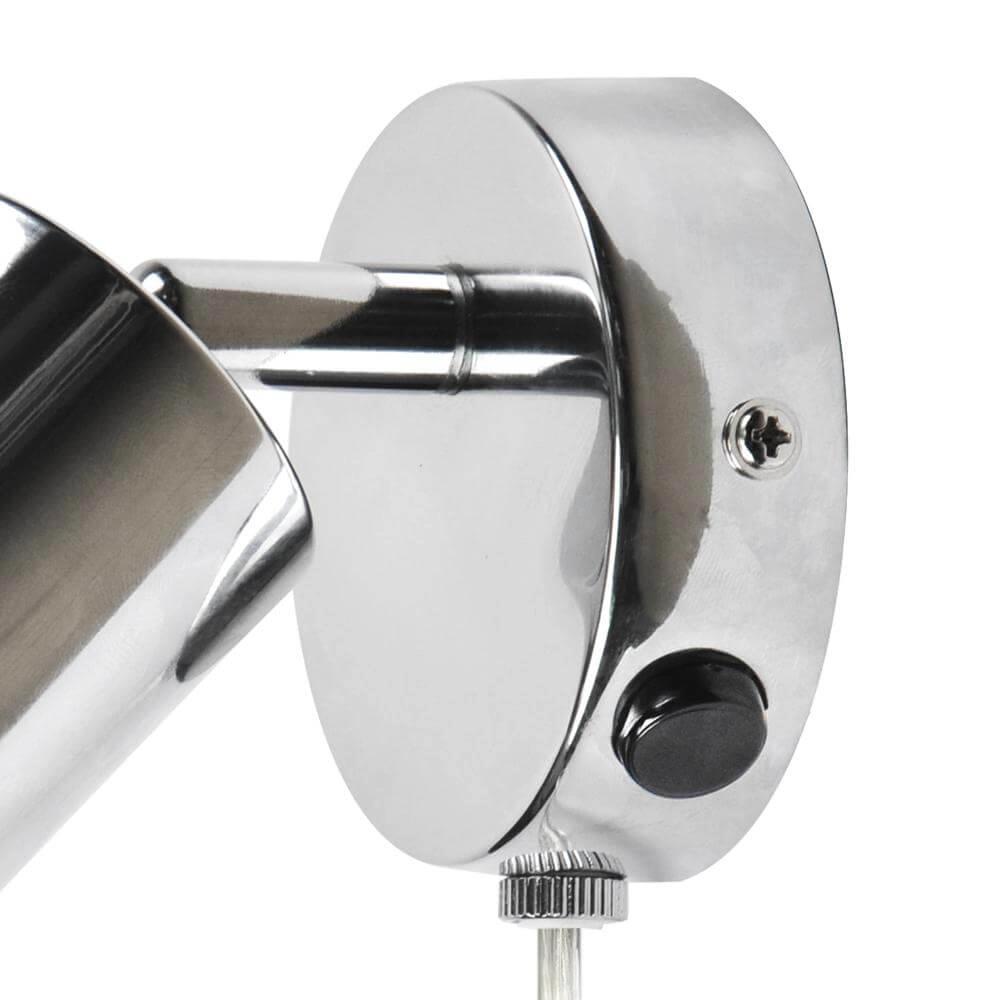 Chromen wandlamp Explore met snoer Nordlux 5704924024191