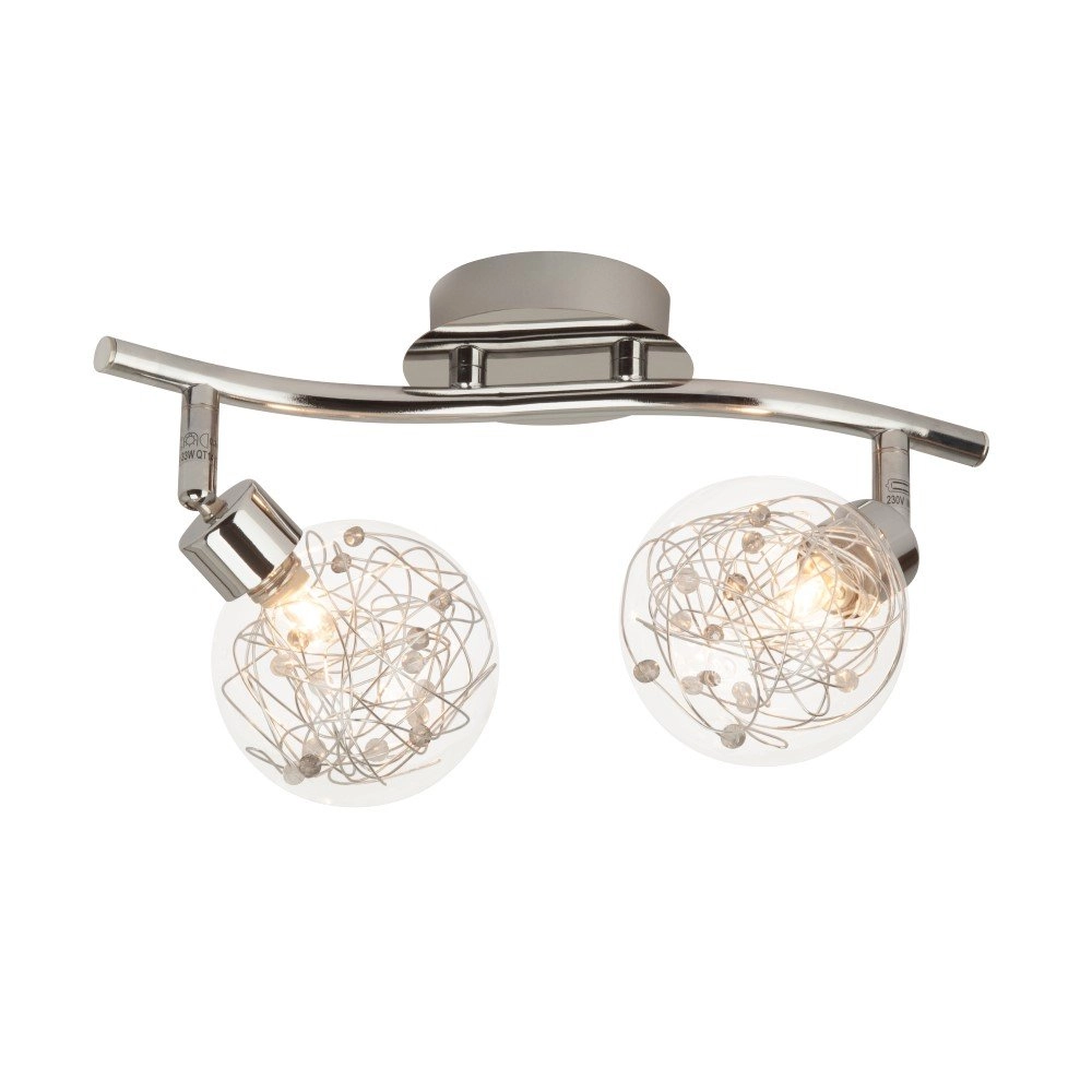 Plafondlamp Joya 2-lichts grijs Brilliant 4004353216060