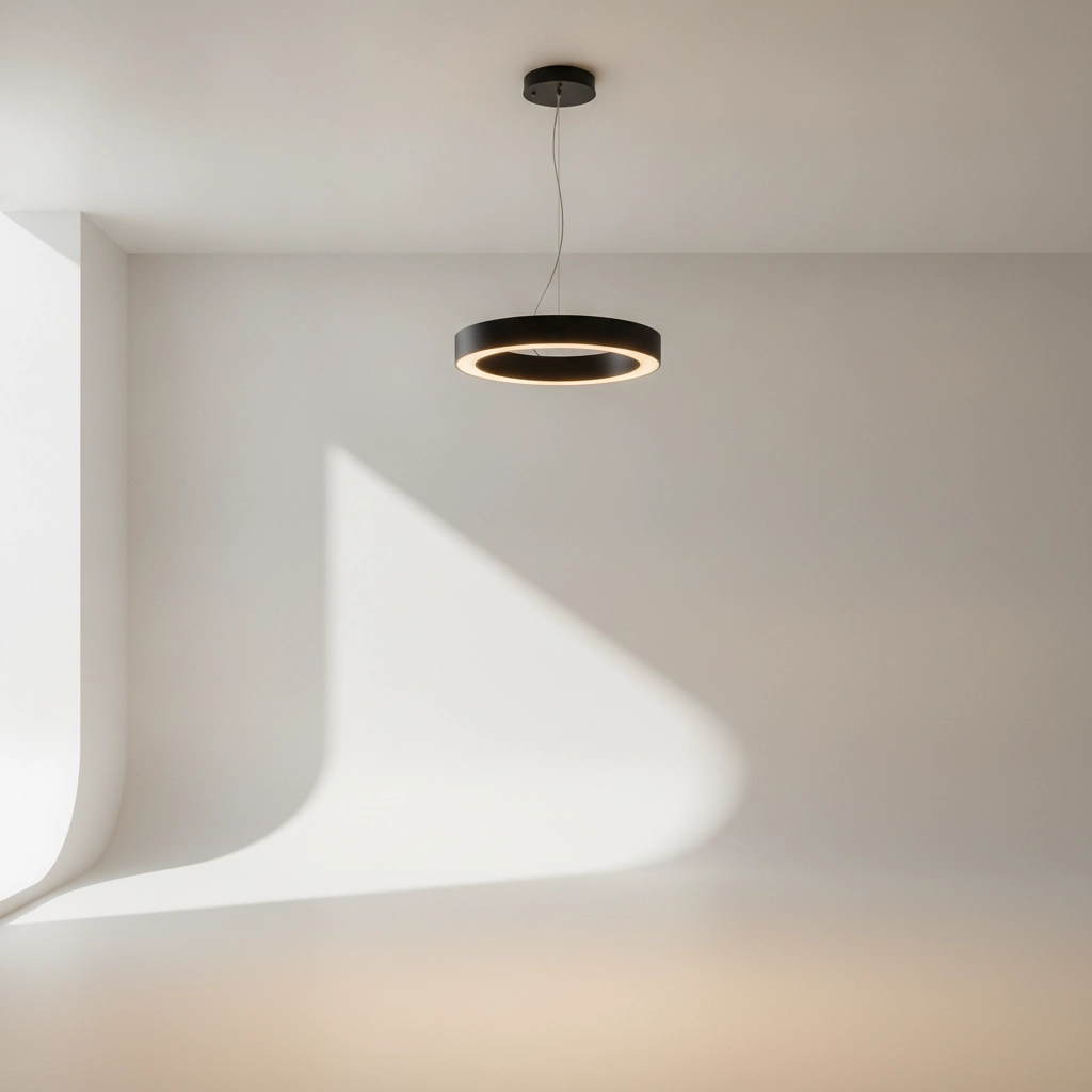 Plafondlamp Morbido zwart Ø 60cm