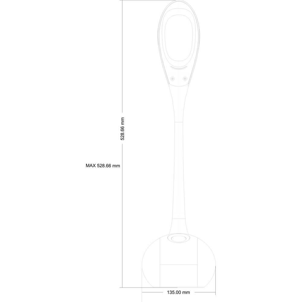 Bureaulamp Tarron wit Globo 9007371286911