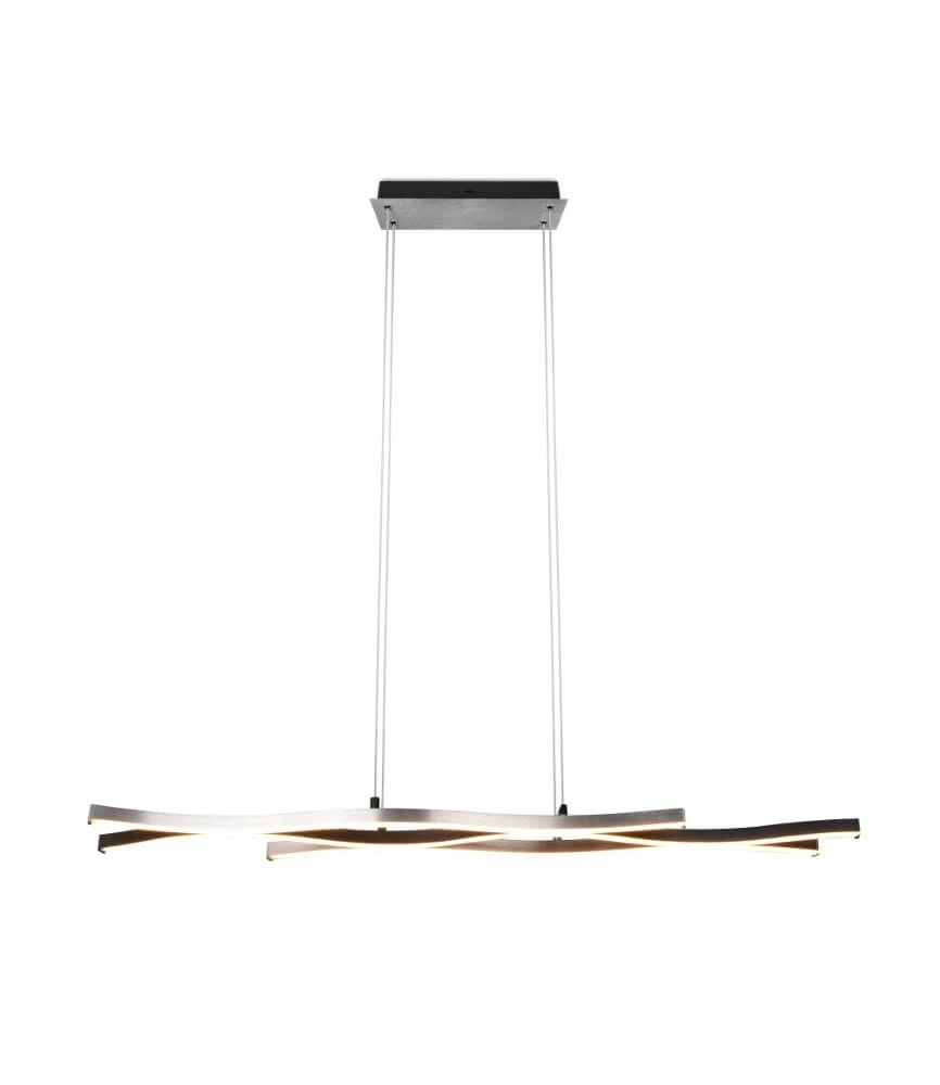 Hanglamp Blaze zwart met metaal Trio 4017807540161