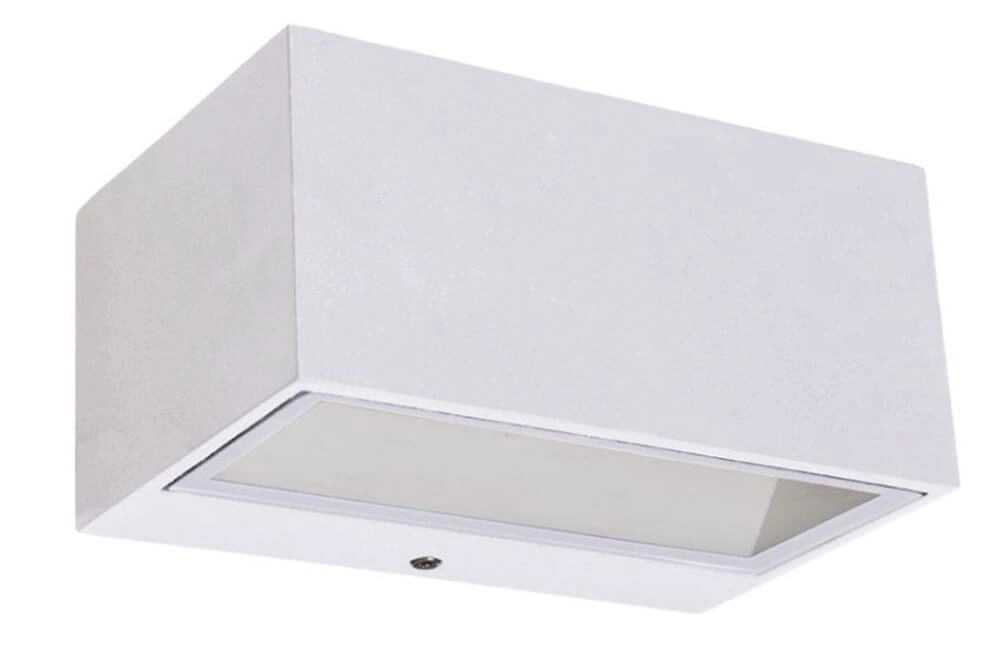 Strakke wandlamp Gemini wit