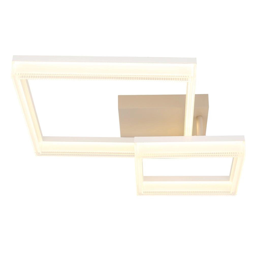 Moderne plafondlamp Zara zand bruin vierkant Globo 9007371576074