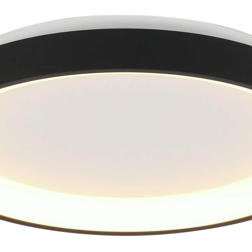 Plafondlamp Ringlede design zwart Ø 38cm Steinhauer 8712746171952