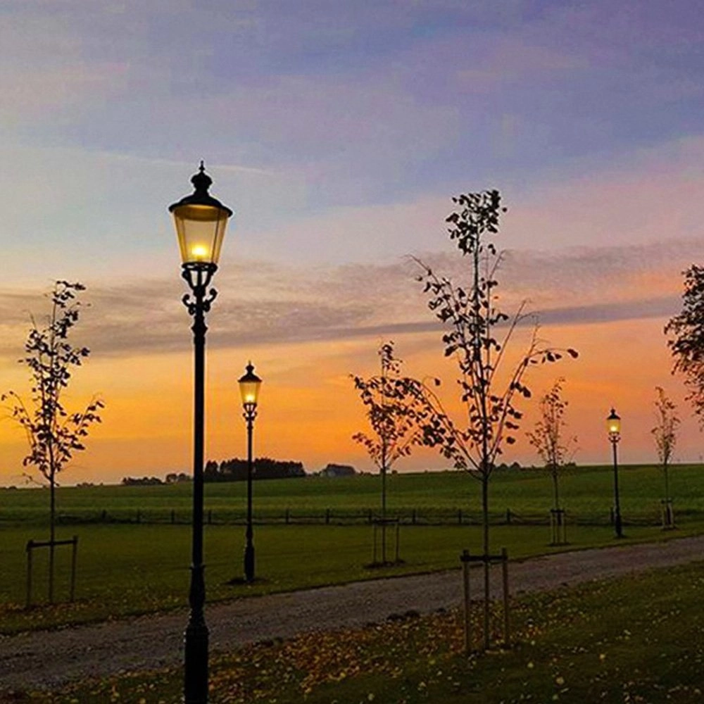 Nostalgische tuinlamp Dusseldorf zwart KS verlichting 8714732080149