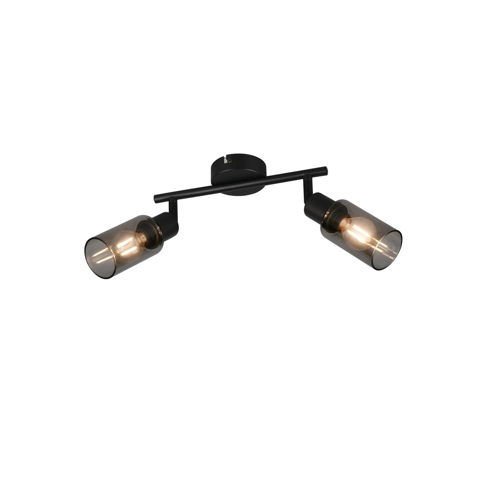 Design plafondlamp Mars 2-lichts zwart Trio 4017807670479