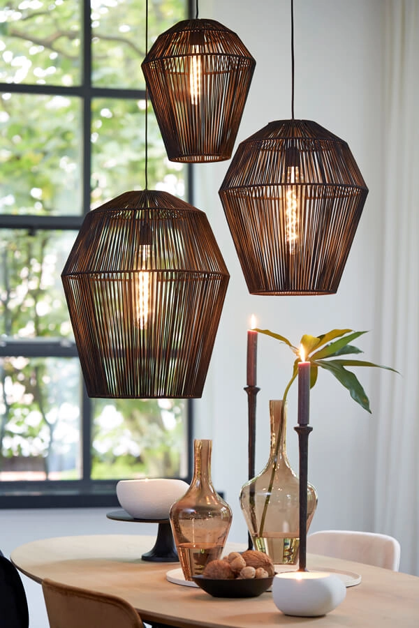 Bohemian hanglamp Deya zwart Ø 45cm Light & Living 8717807681166