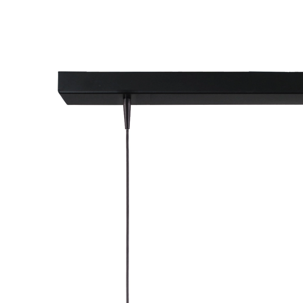 3-lichts hanglamp Scala 130cm zwart met goud Ø 25cm Masterlight 8718121296500