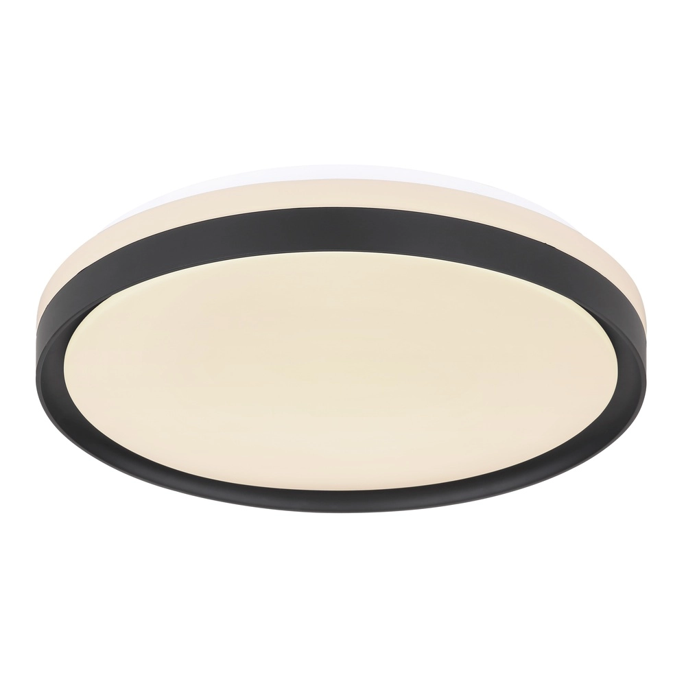 Plafonniere Sonny zwart met wit Ø 39cm