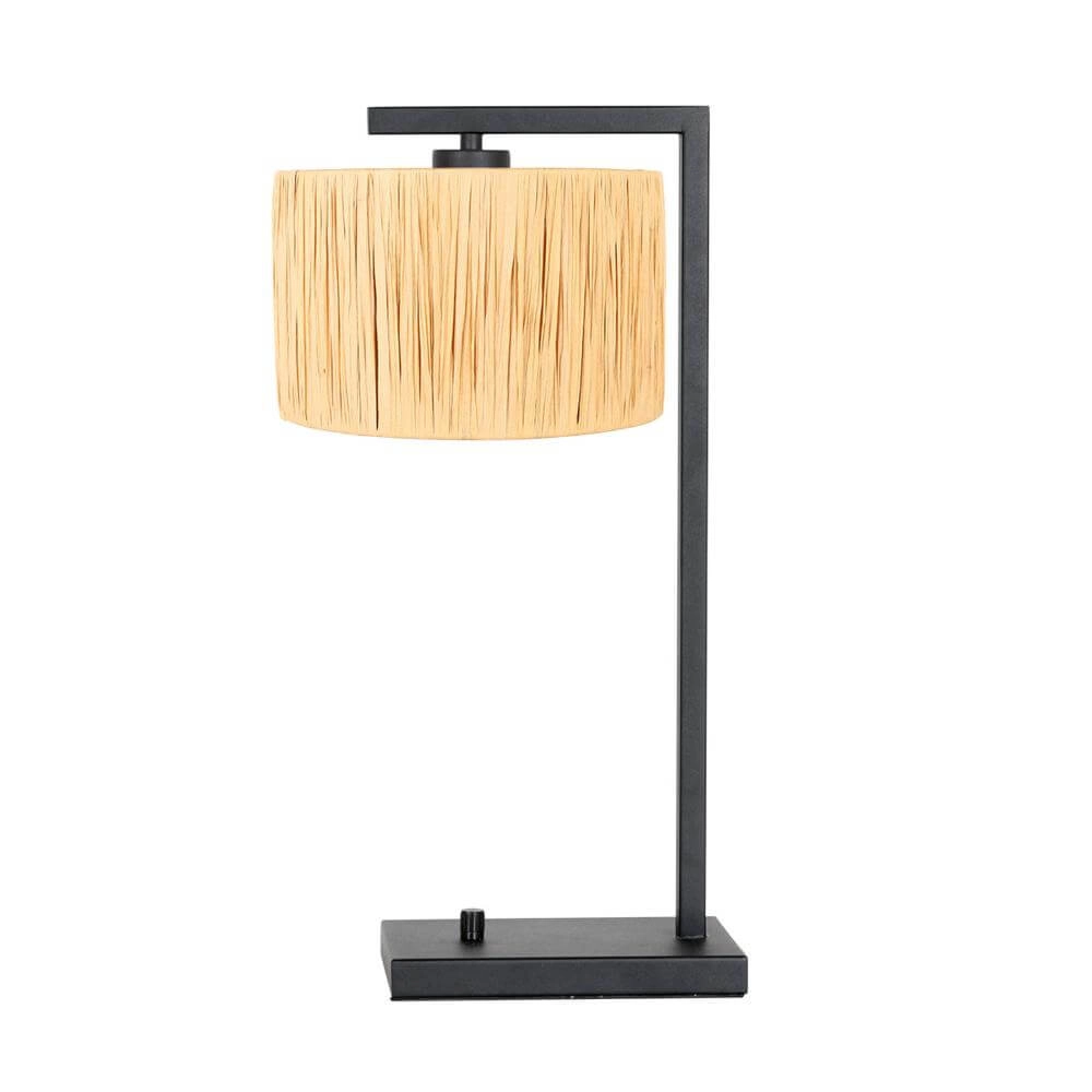 Tafellamp Stang met dimmer en strokleurige kap Steinhauer 8712746172157