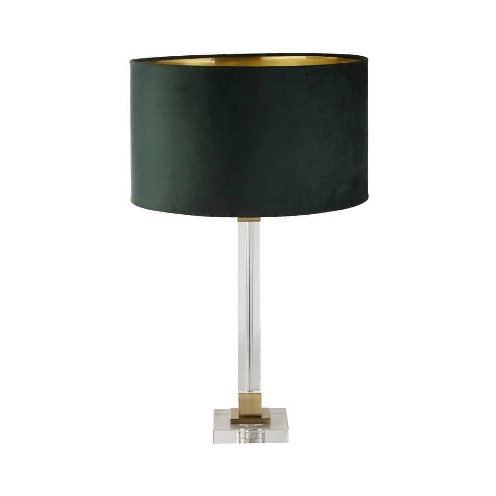 Design tafellamp Scarborough goud met groene kap