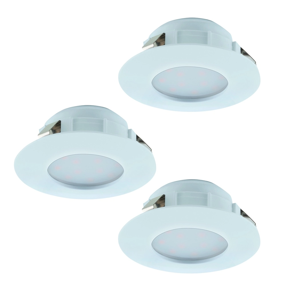 Set van 3 inbouwspots Pineda rond wit