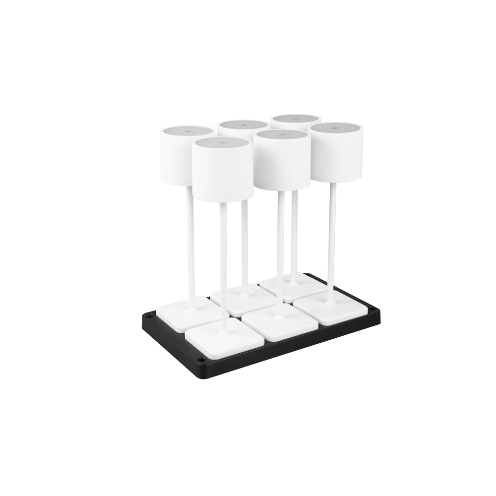 Set van 6 tafellampjes Fernandez wit Trio 4017807601671