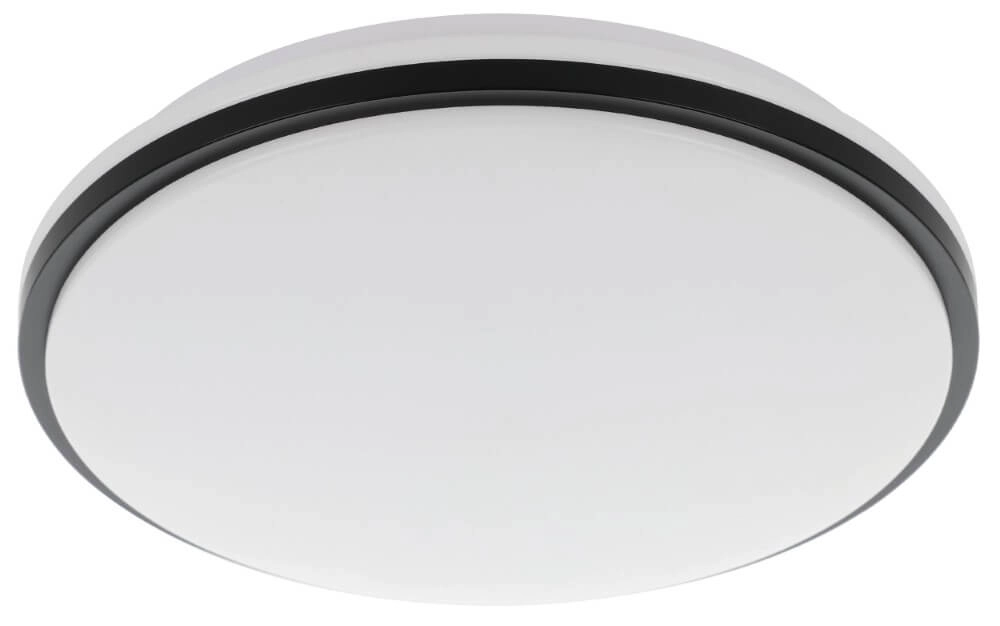 Badkamer plafondlamp Pinetto Ø 34cm - zwart