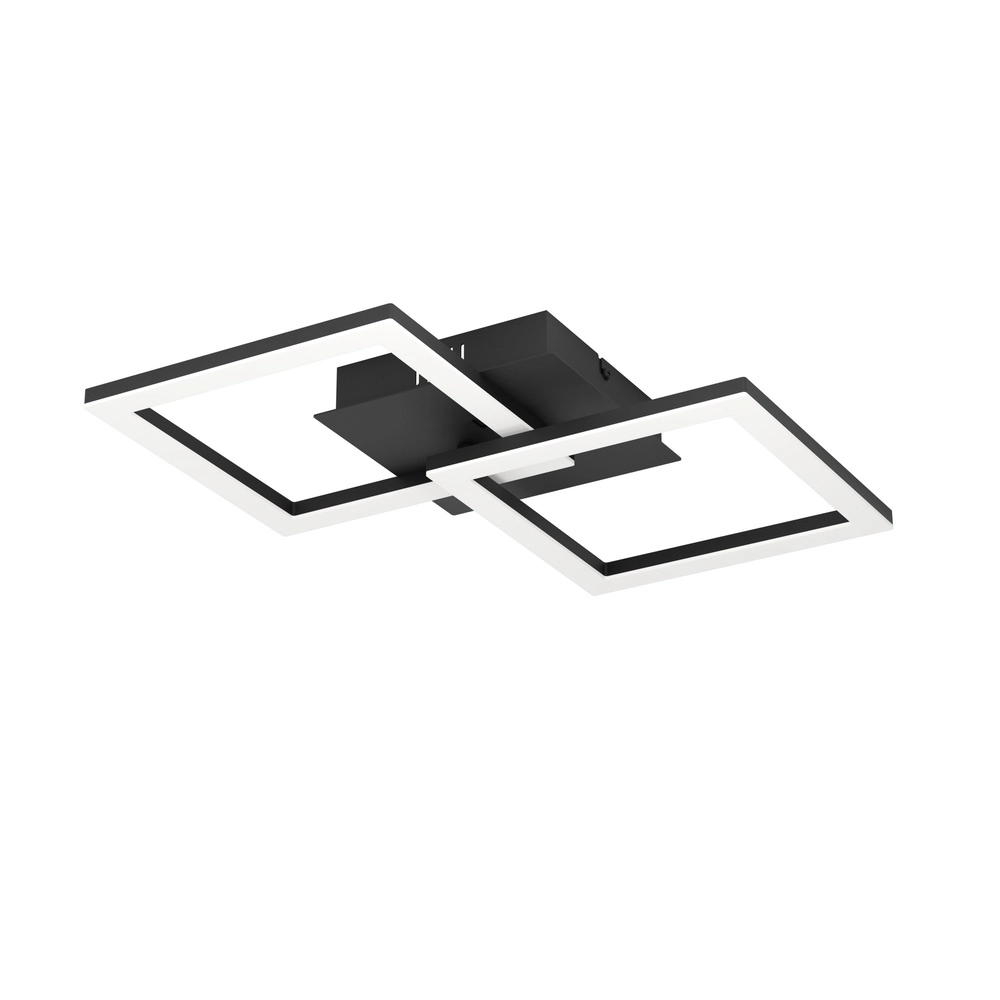 Led plafondlamp Rgbic 52cm - zwart