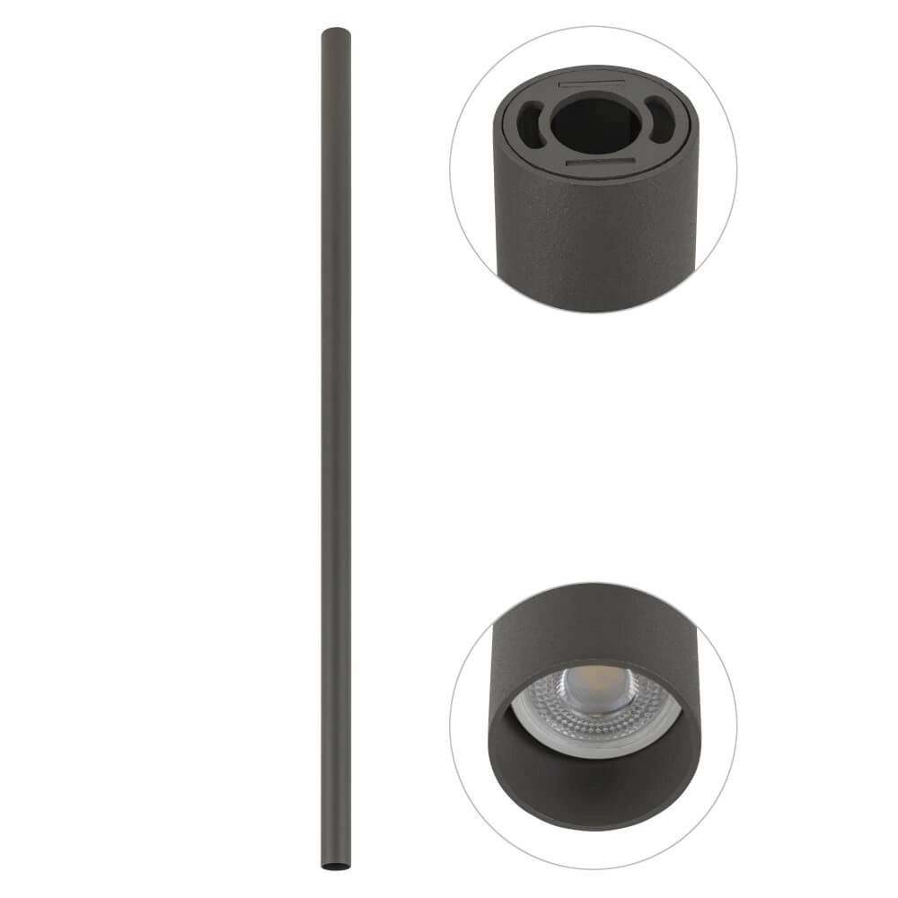 Lange opbouwspot Fourty XL 110cm - antraciet Lyora 5903139108997