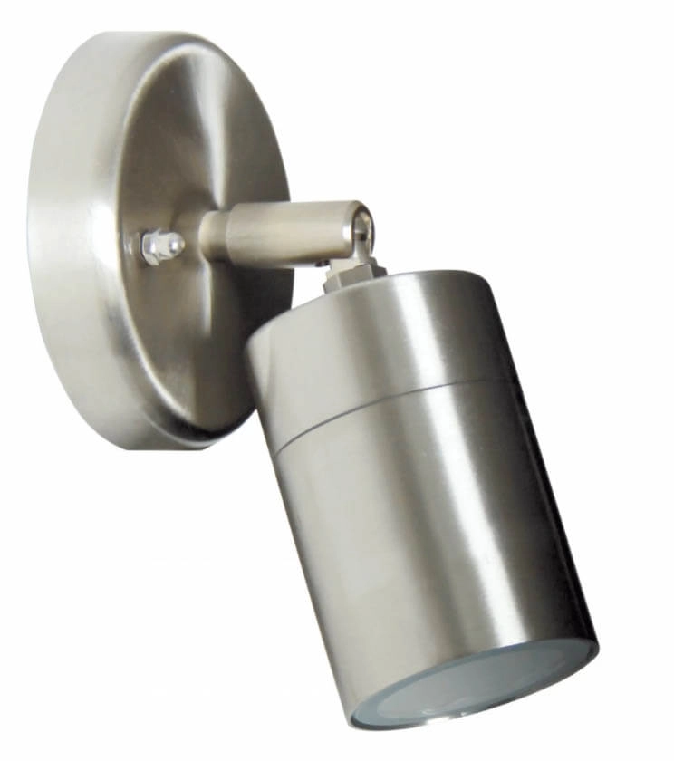RVS wandspot Downlighter richtbaar