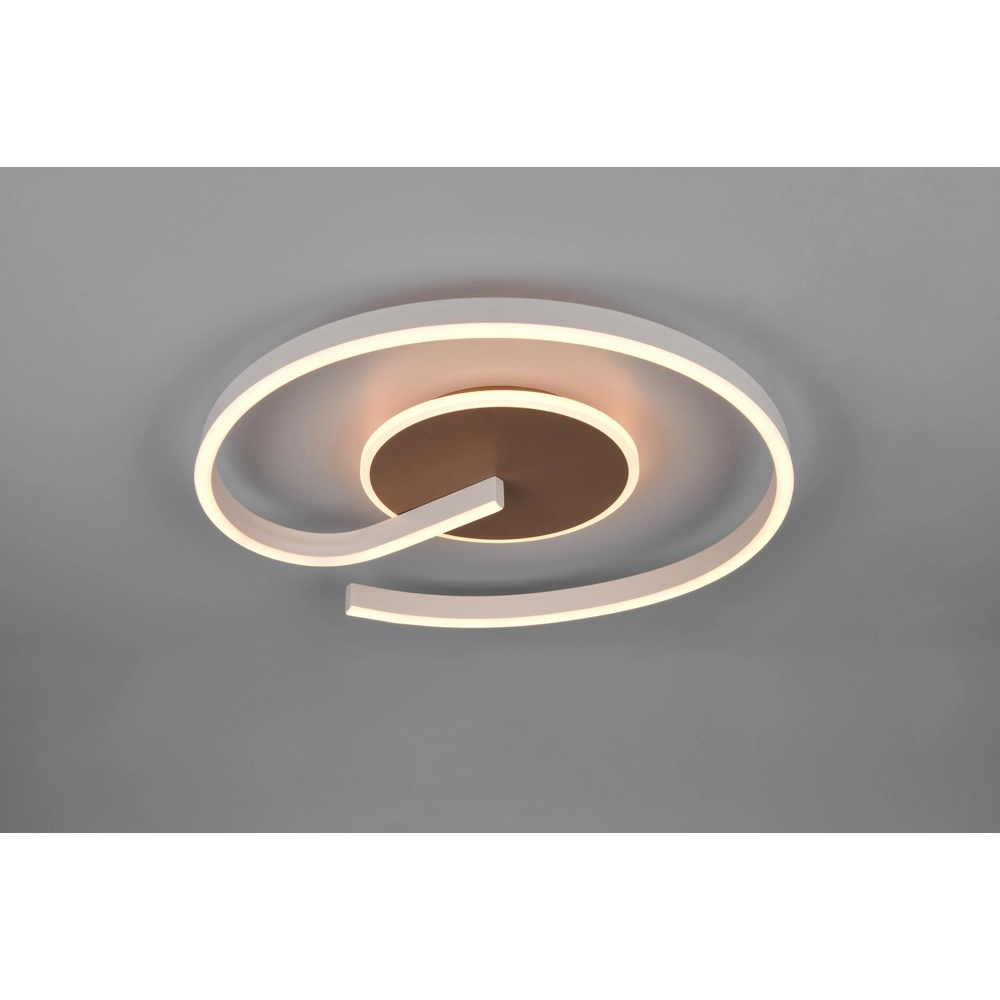 Design plafondlamp Calle mokka bruin Trio 4017807654295
