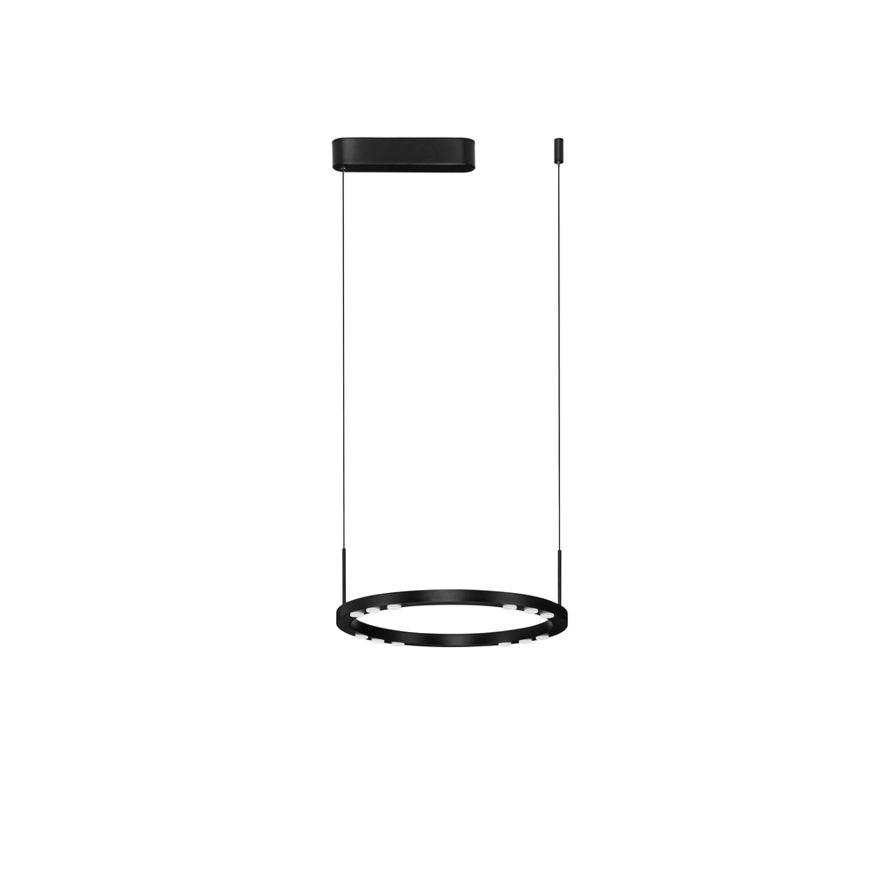 Strakke hanglamp Lunette zwart Ø 40cm Lyora 5212017465184