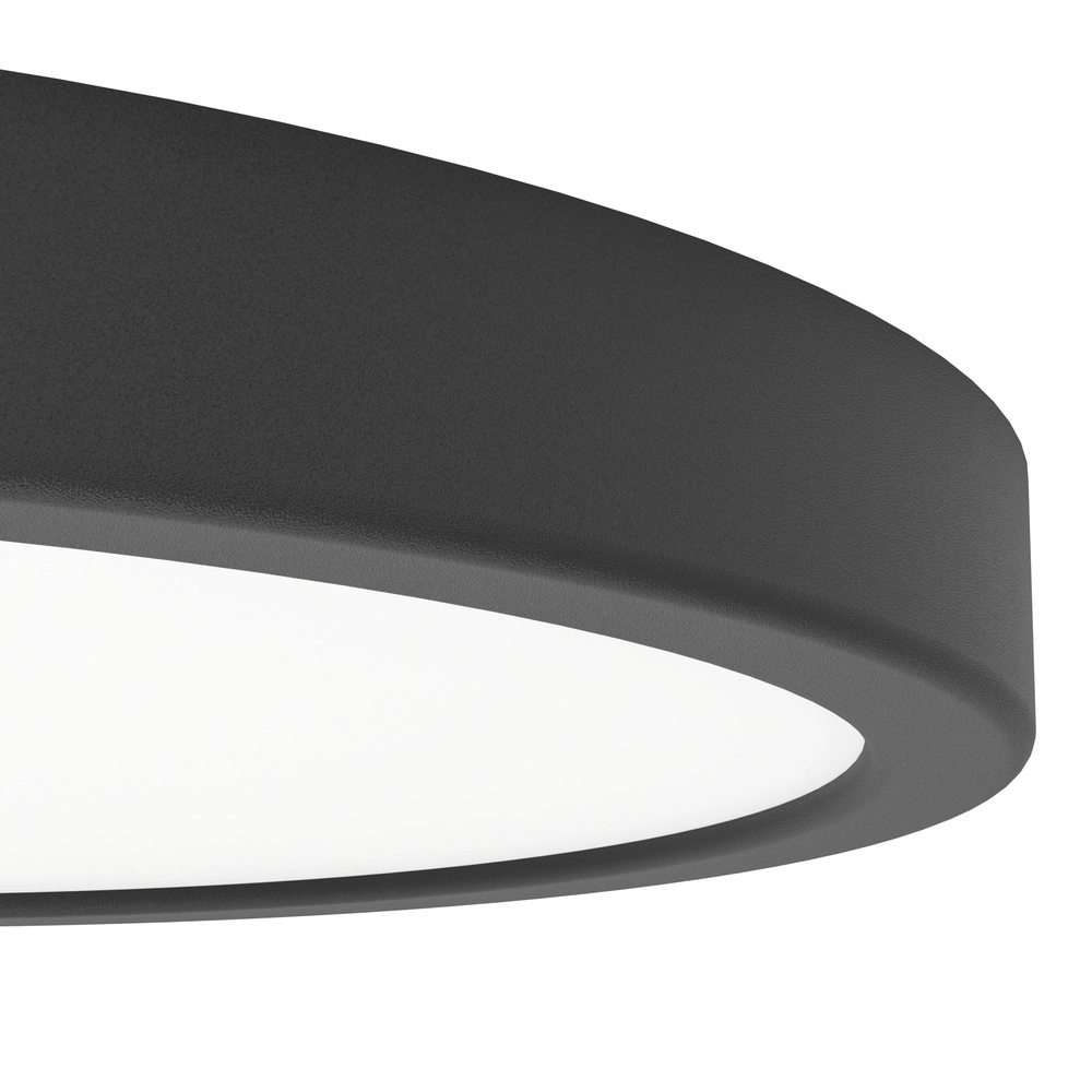 Plafonnière IP44 Fueva 6-Z rond - zwart - Ø 27,8cm Eglo 9008606330492