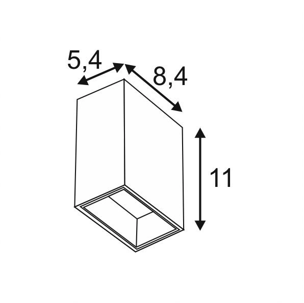 Ledlamp Quad Down 1x4,5w - 3000K antraciet SLV 4024163148641