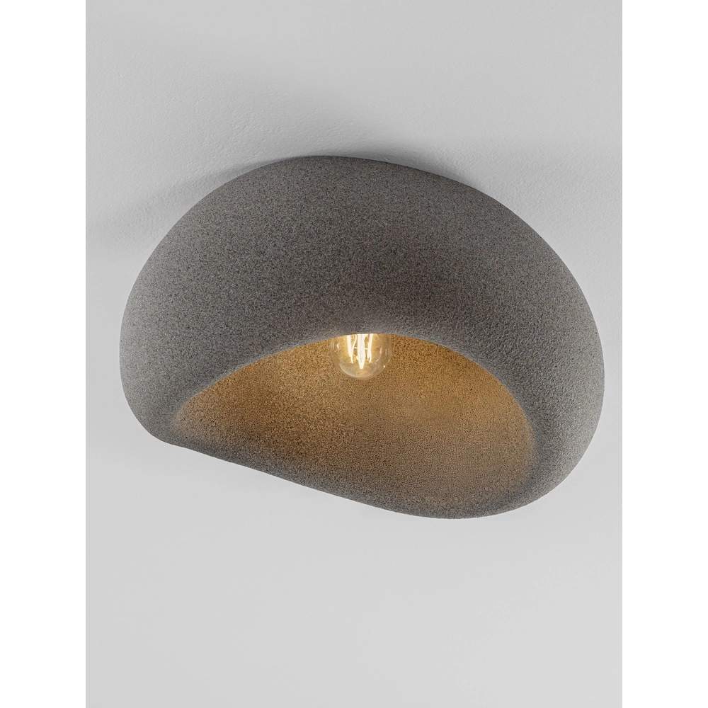 Natuurlijke plafondlamp Aere grijs 50cm Lyora 5212017476777