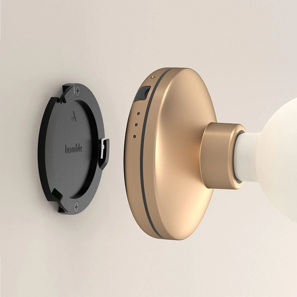 Oplaadbare wandlamp Bee Gold Smoked Humble 7446023299275