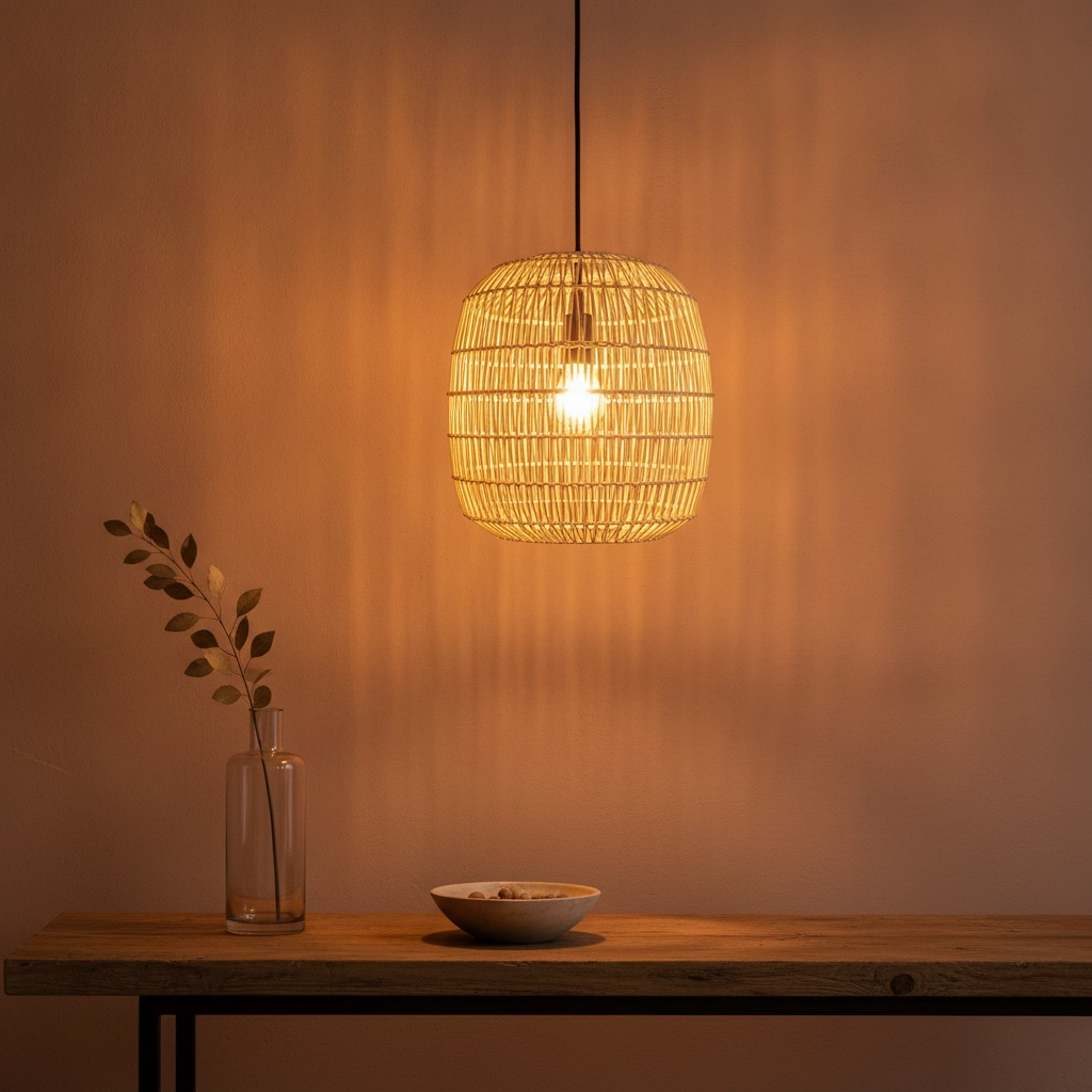 Rotan hanglamp Melody Ø 30,5cm