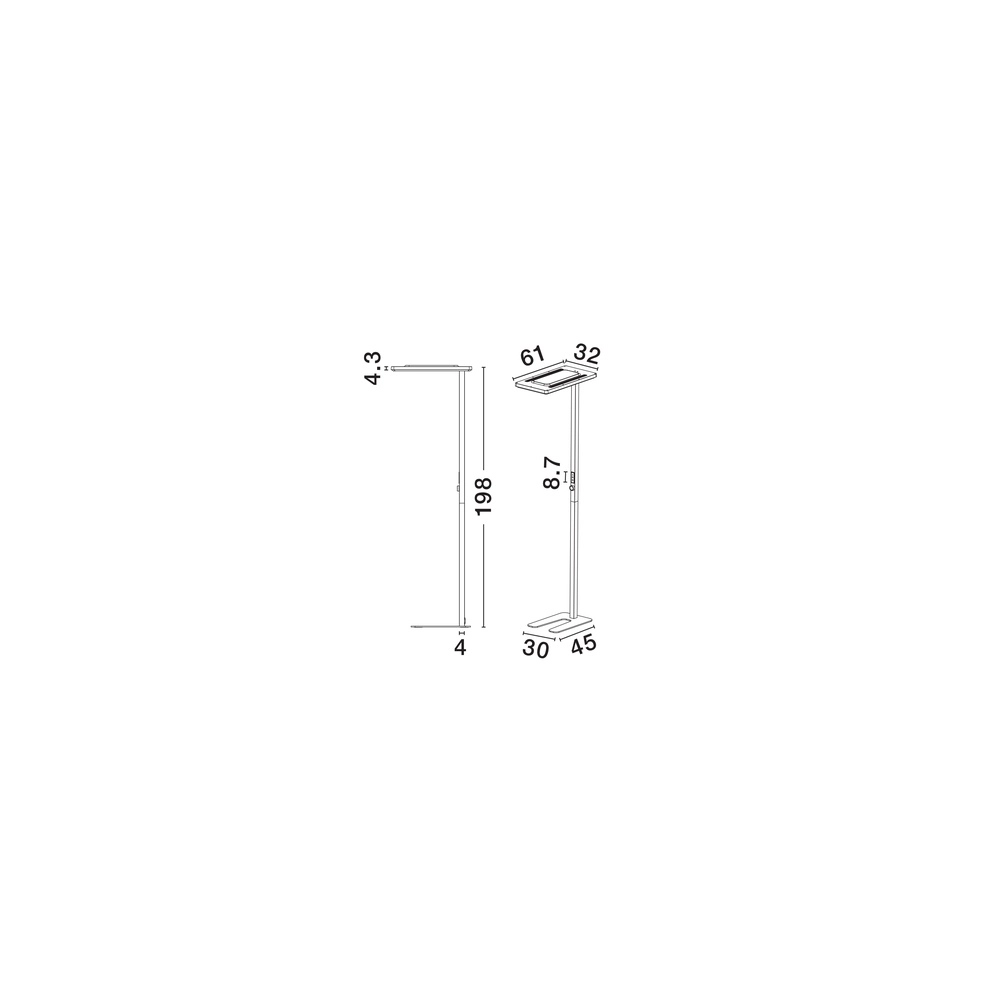 Witte vloerlamp Biolight anti-UV Lyora 5212017477811