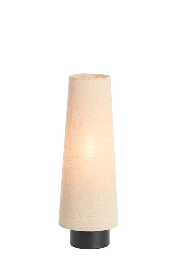 Crème tafellamp Howie met zwart Ø 15cm Light & Living 8717807759353