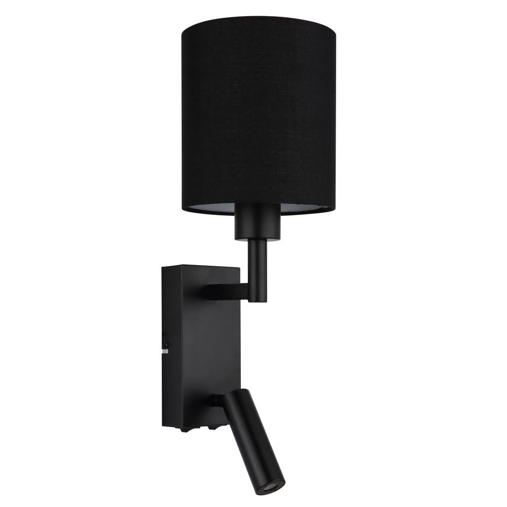 Bedlampje Zamora zwart met zwarte kap Globo 9007371575893