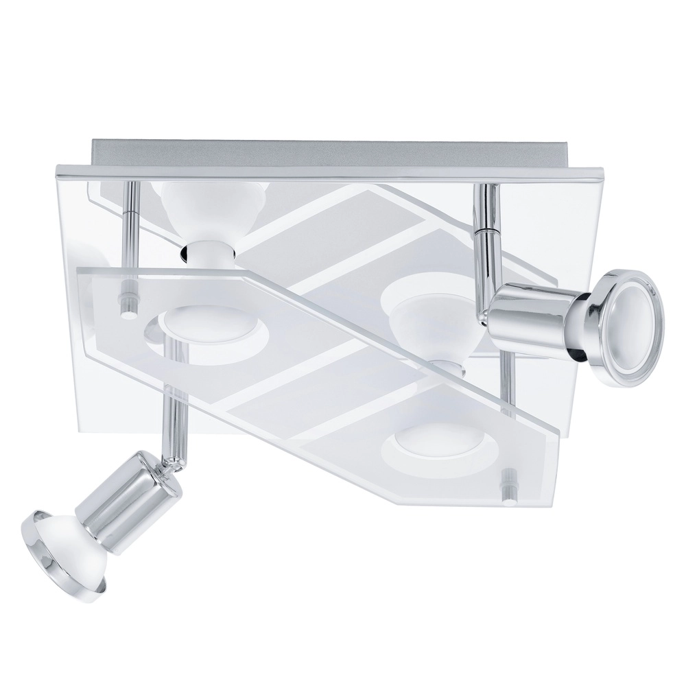 Plafondlamp Cabo-C vierkant chroom
