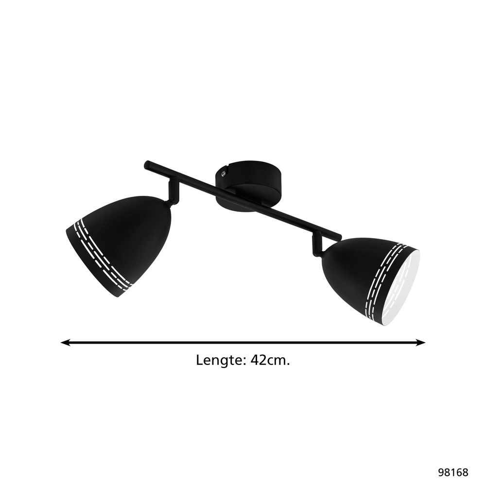 Plafondlamp Sabatella zwart Eglo 9002759981686