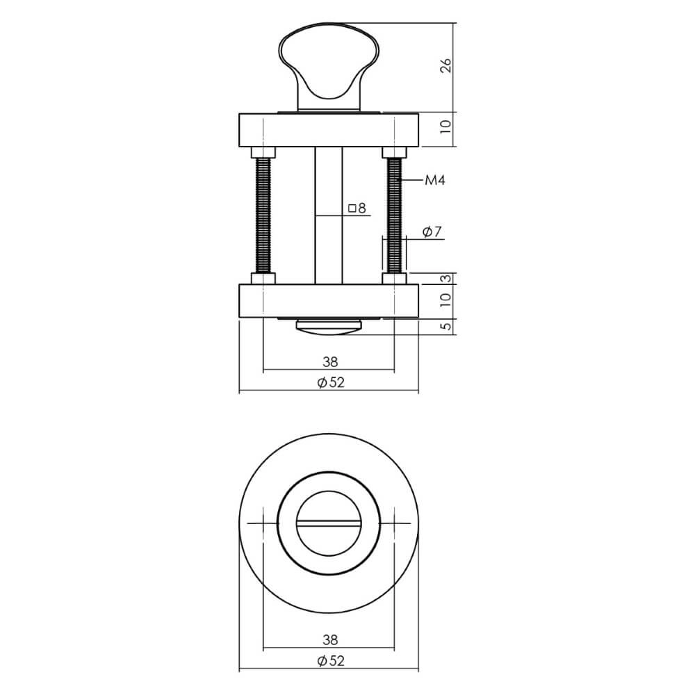 Ronde WC-sluiting Tira zwart Intersteel 8714186471326